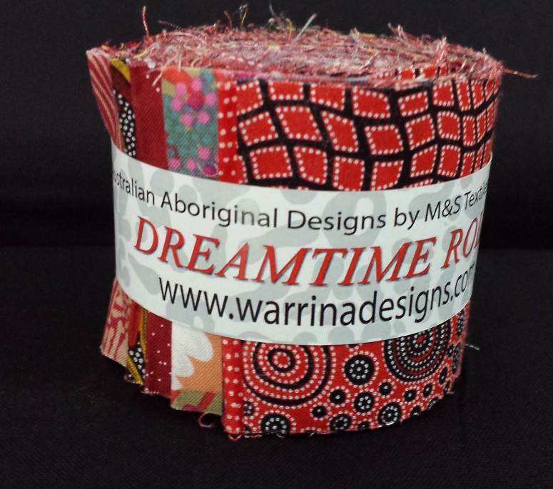 Dreamtime Aboriginal Jelly Roll - Red Colour Theme - Click Image to Close